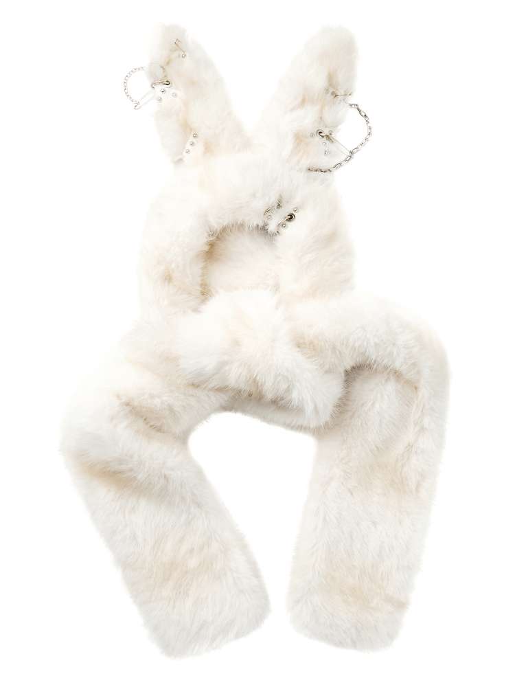 Long Hair Contrast Patch Hat Scarf【s0000014639】