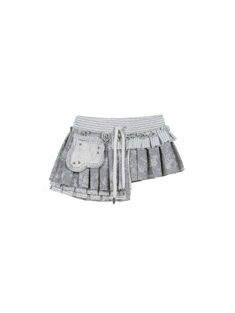 Multi-layer Pleated Short Skirt【s0000015951】
