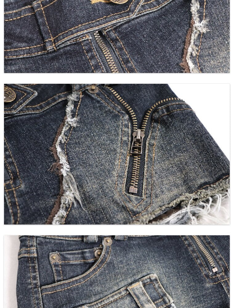 Washed Raw Edge Spice Denim Short【s0000016061】