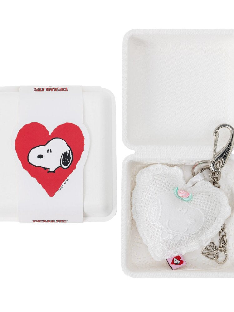 Jacquard Lace Heart Pendant Key【s0000016917】