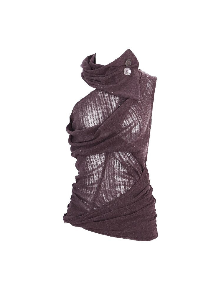 3-Color Deconstructed Knit Vest【s0000016065】