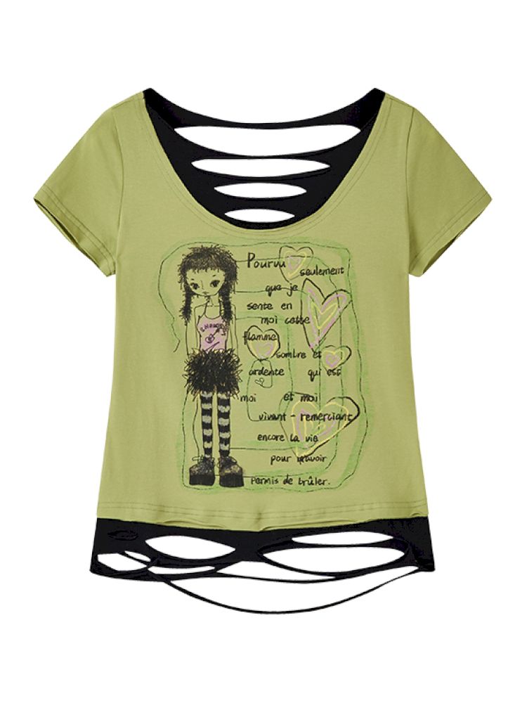 Fake Two Piece T-Shirt【s0000012421】