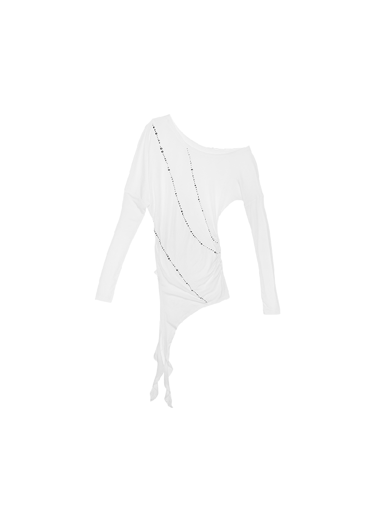 Slant Shoulder Bottom Shirt【s0000011579】