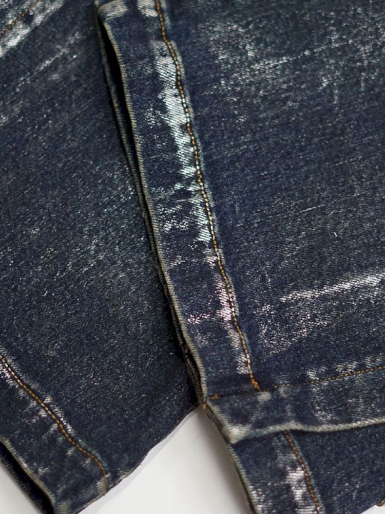 No-wash slim-fit ripped low-rise jeans【s0000012805】