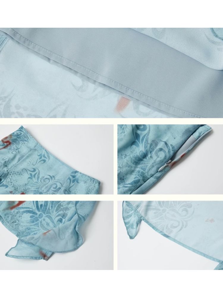 Wallpaper High Waist Skinny Skirt【s0000012269】