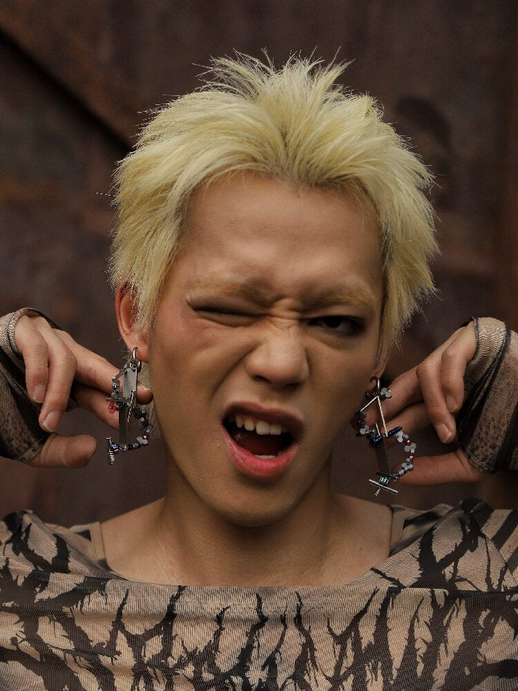 Handmade Punk Premium Ab Style Earrings【s0000018914】 – SCULTURE