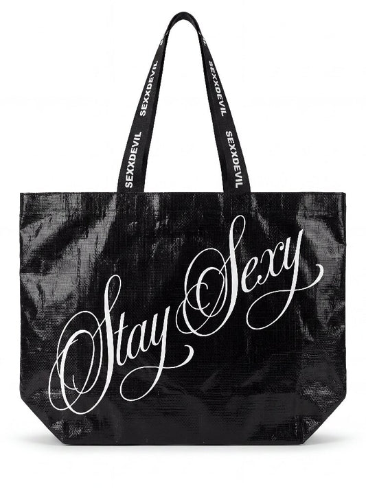 Large Capacity Logo Print Woven Bag【s0000018567】
