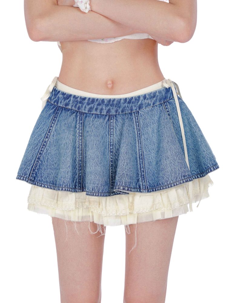 Denim Ultra Short Skirt【s0000008595】