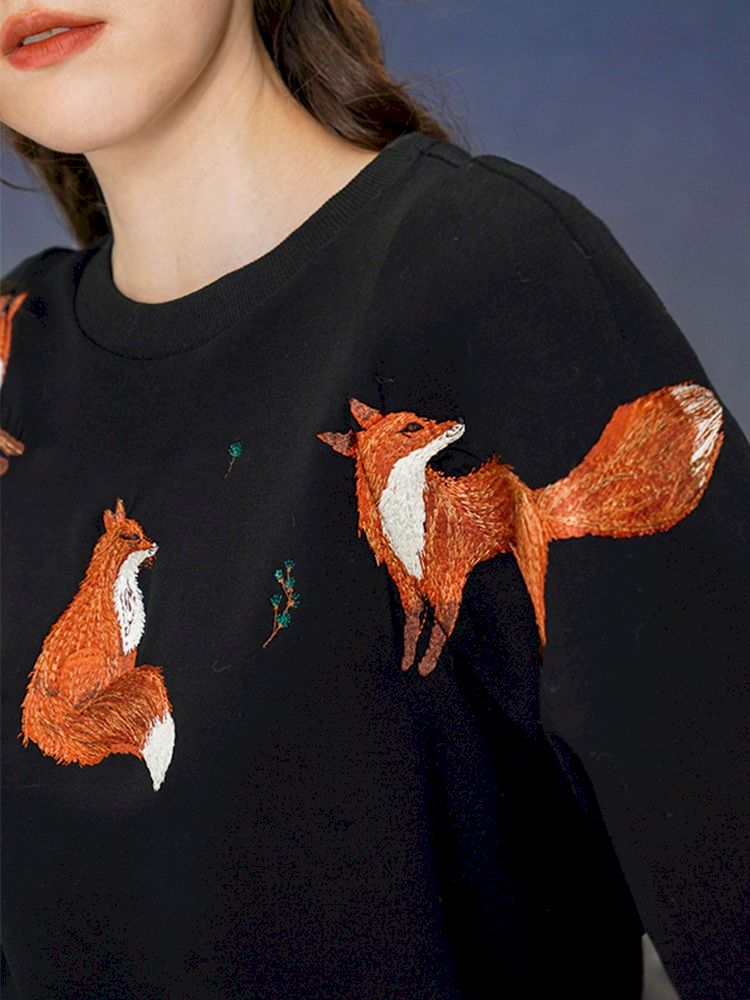 Red Fox Sweatshirt【s0000005386】