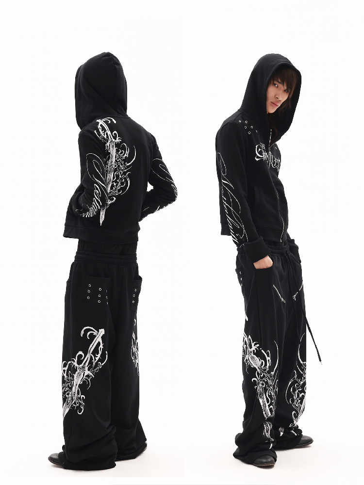 Dark Gothic Longsword Sweatpants【s0000018334】