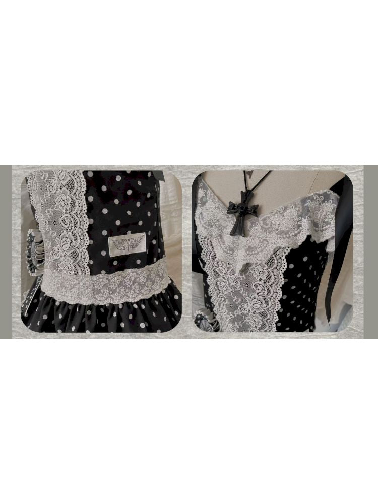 Lace Low Waist Halter Doll Dress【s0000013524】