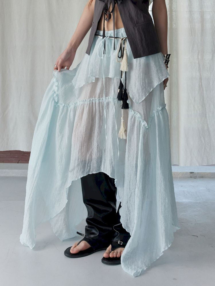 Mambo Green Tank + Half Body Skirt【s0000013223】