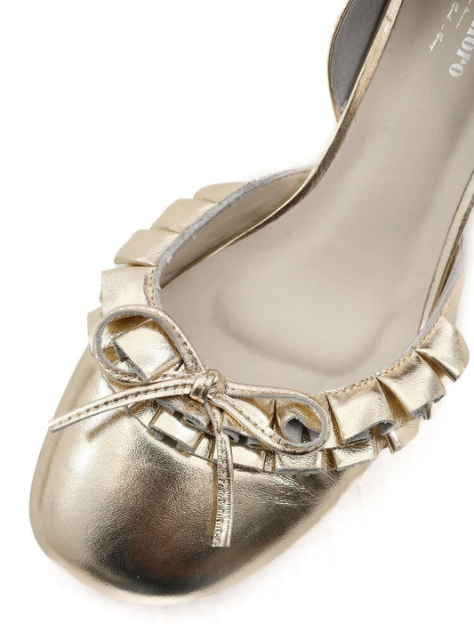 Ruffled Bow Lace Up High Heels【s0000016133】
