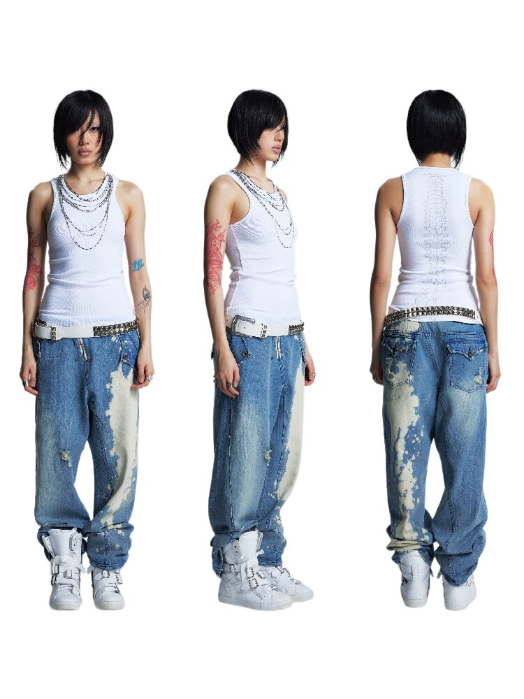 Two Color Slimming Metal Chain Vest【s0000016999】