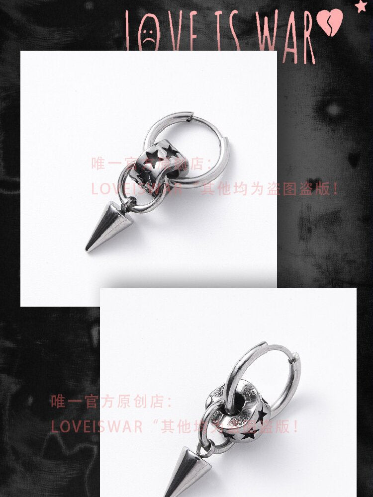 Rivet Star Heavy Gothic Earrings【s0000018980】