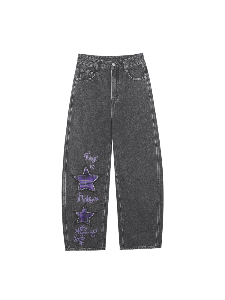Graffiti Fake Two Purple T-Shirt【s0000015445】