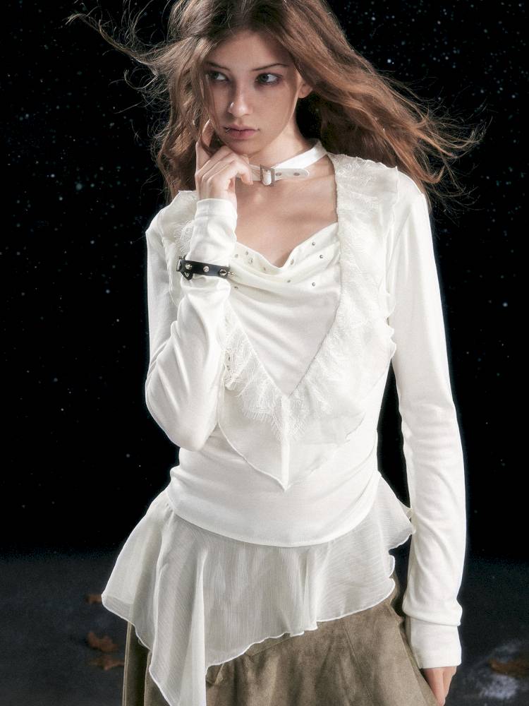 Ruffled Collar Tencel Blouse【s0000014431】 – SCULTURE（エス