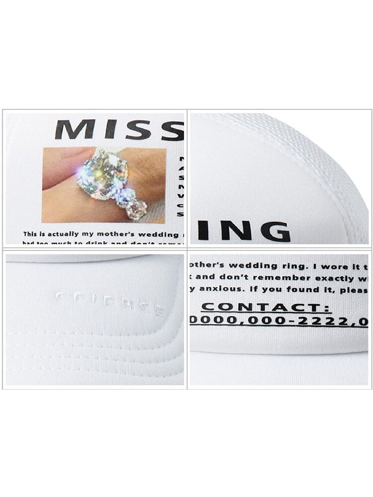 Ring Notice Printed Peaked Cap【s0000016047】