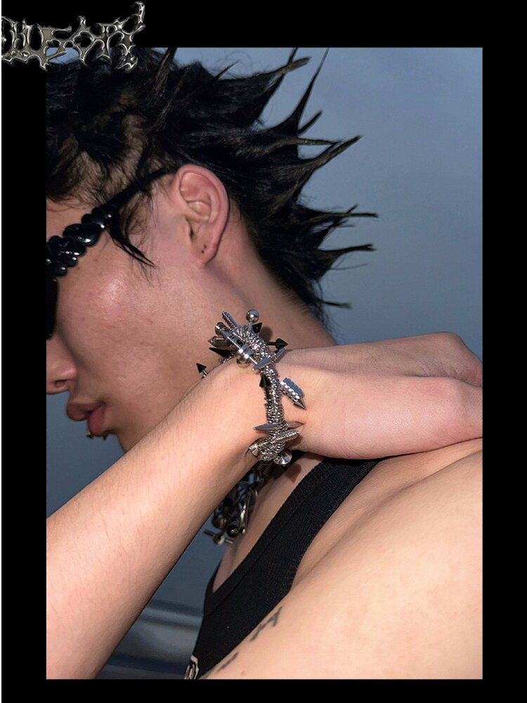Punk Open Adjustable Custom Bracelet【s0000018867】