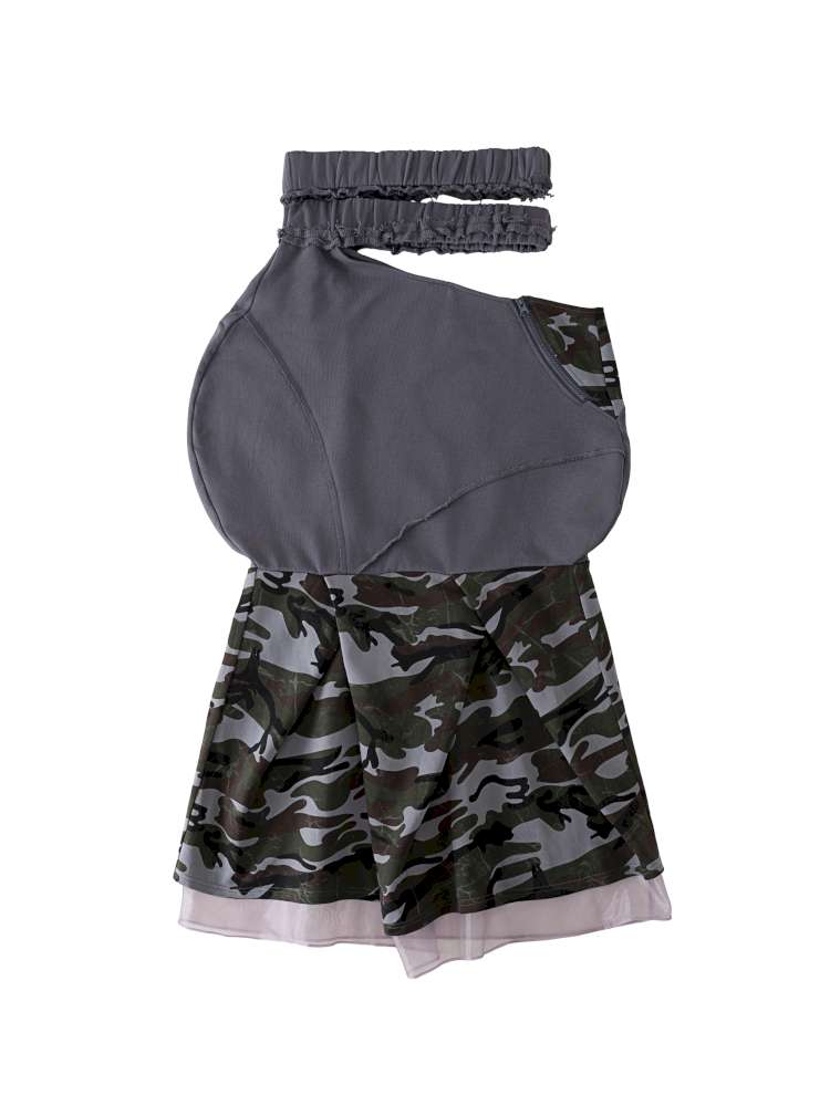 Broken Soldier Camo Spliced Skirt【s0000015141】
