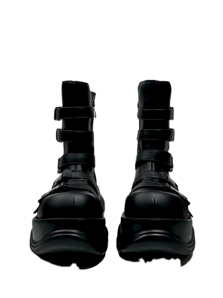 Round Toe Casual Punk Style Martin Short Boots【s0000013760】