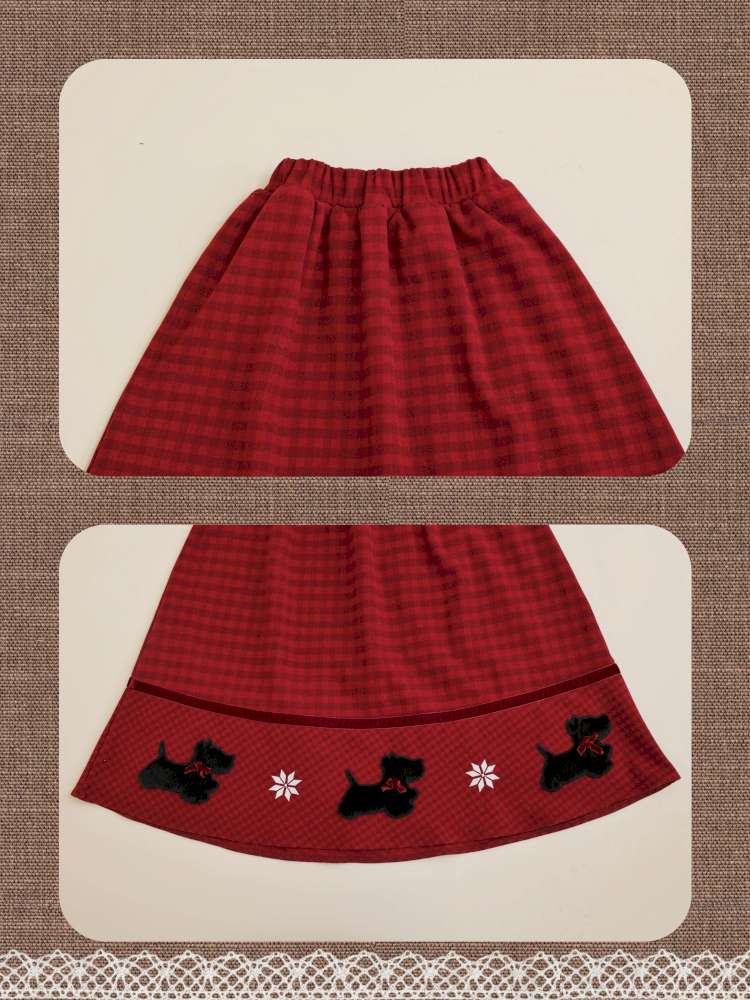 Plush Puppy Plaid Woolen Skirt【s0000015100】