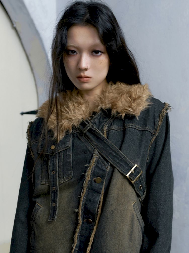 Old Denim Deconstructed Patchwork Jacket s0000005241 SCULTURE old-denim-deconstructed-patchwork-jacket-s0000005241-sculture