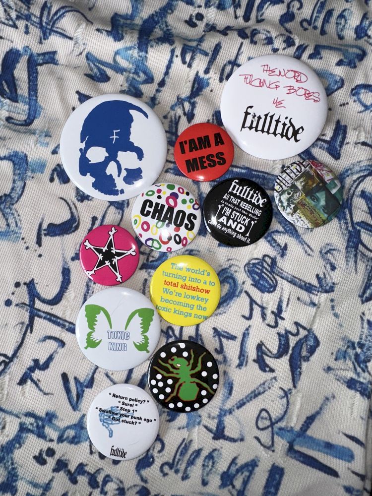 Graffiti hand-painted badge brooch pin【s0000012416】