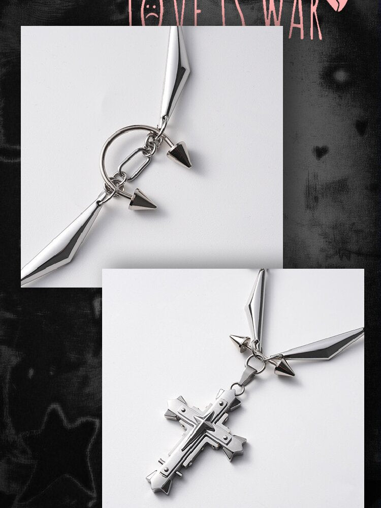 Mechanical Fragments Punk Heavy Necklace【s0000018972】