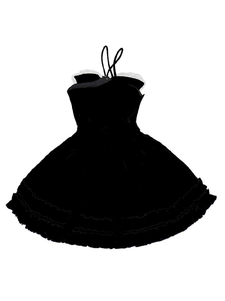 Velvet Bow Dress【s0000011339】