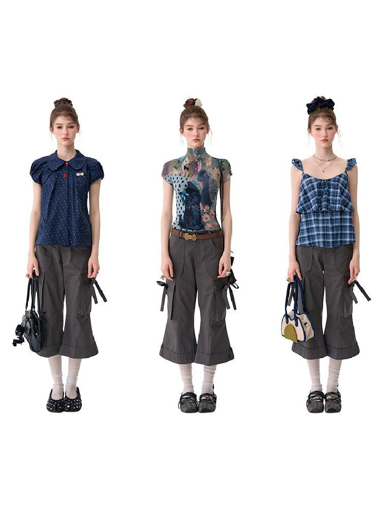 High-Waist Slimming Flared Pants【s0000017669】