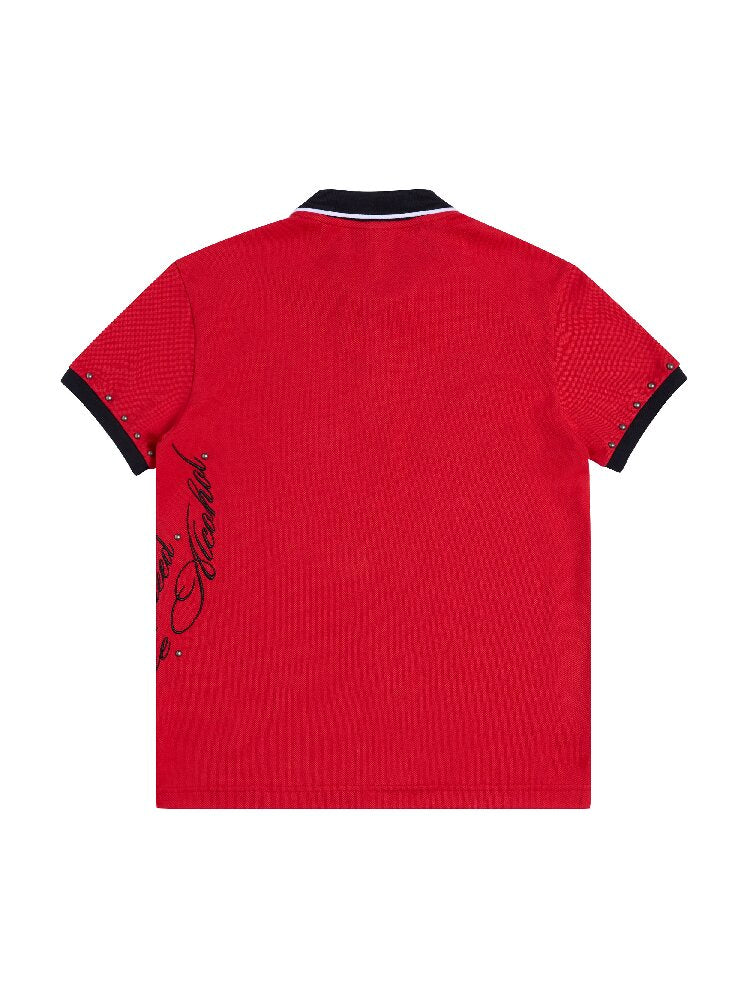 Blazing Soul Embroidered Polo Shirt【s0000016960】
