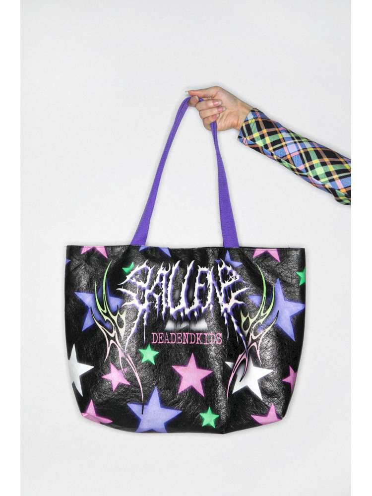 Two-Dimensional Y2K Dupont Paper Tote Bag【s0000014914】