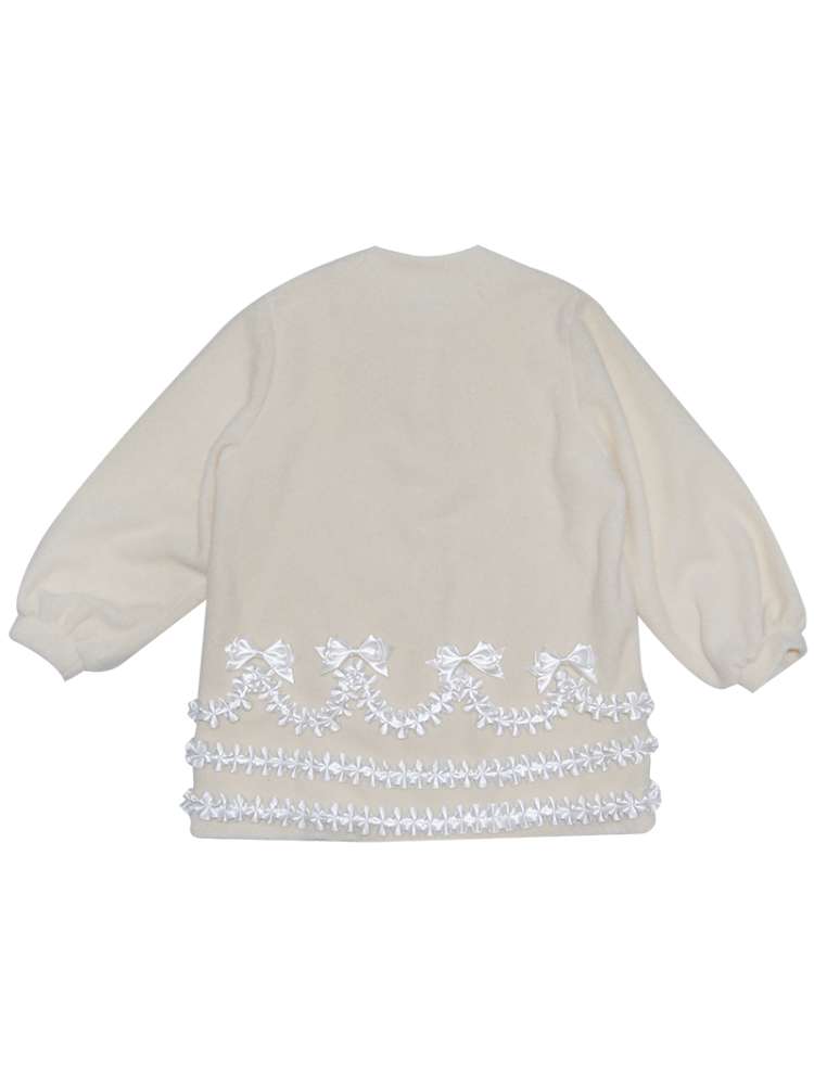 Lace Wool Bubble Sleeve Coat【s0000014532】