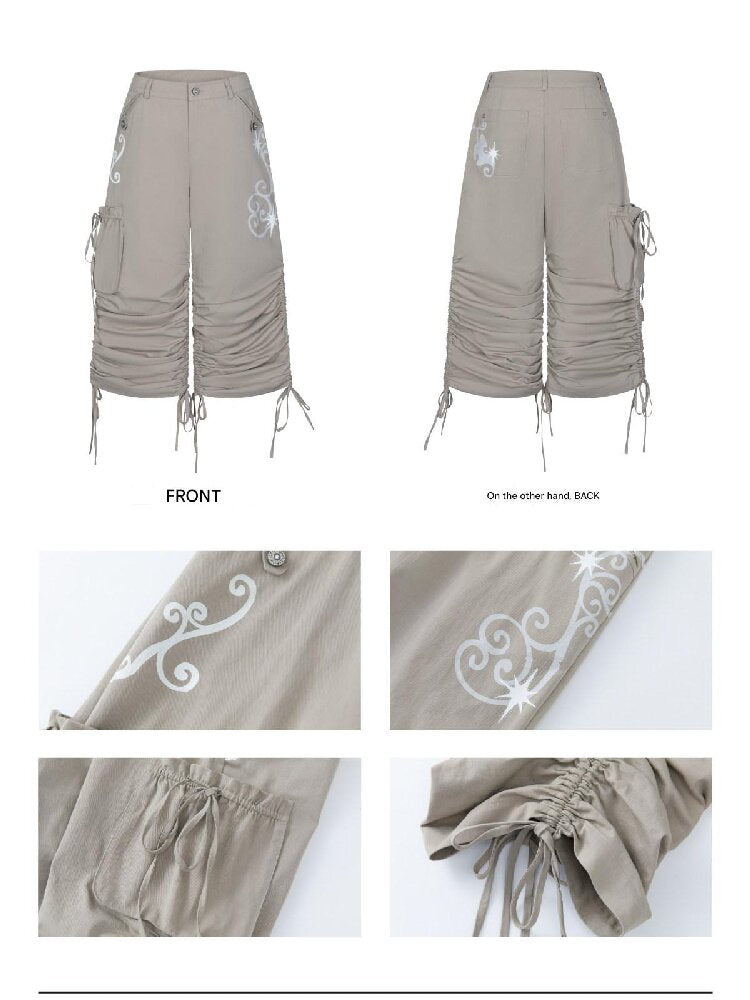 Vine Shirring Pleats Cargo Pants【s0000016376】