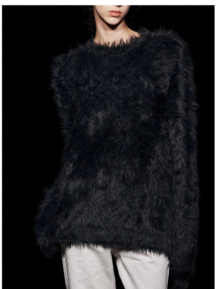 Elegant Fleece Crew Neck Sweater【s0000005469】