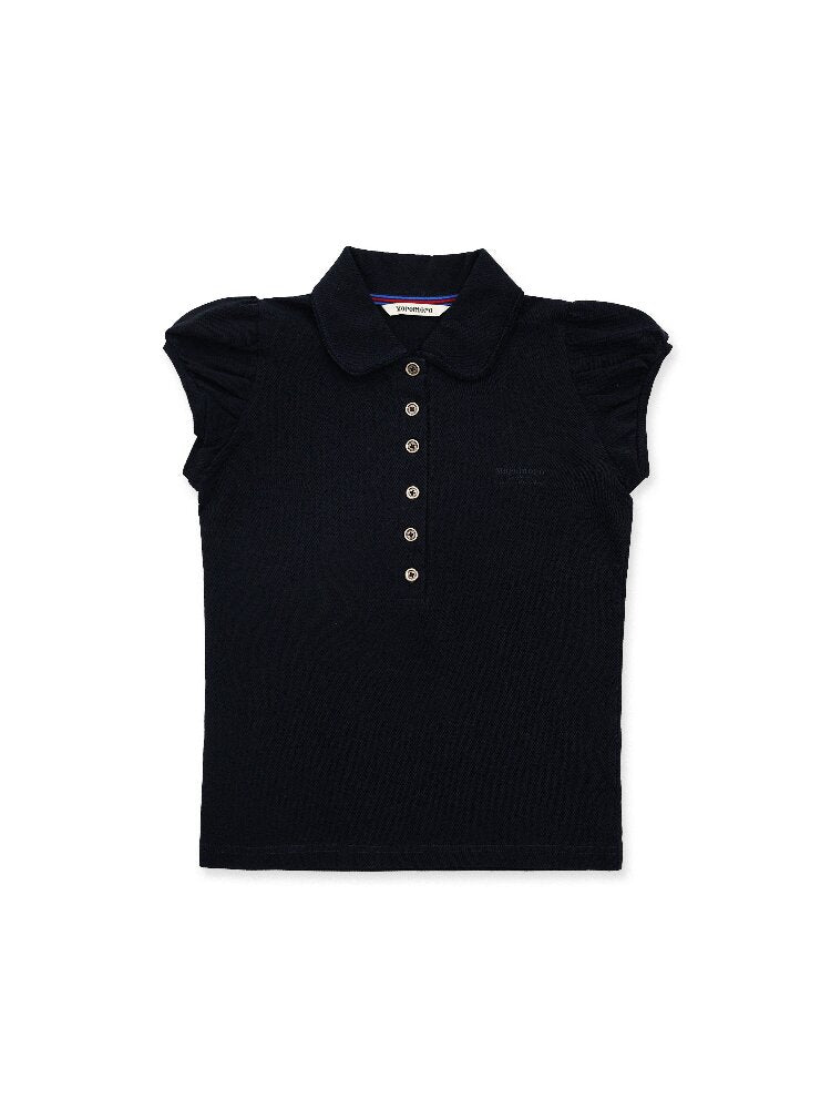 Webbing Polo Collar Slim T-Shirt【s0000016097】