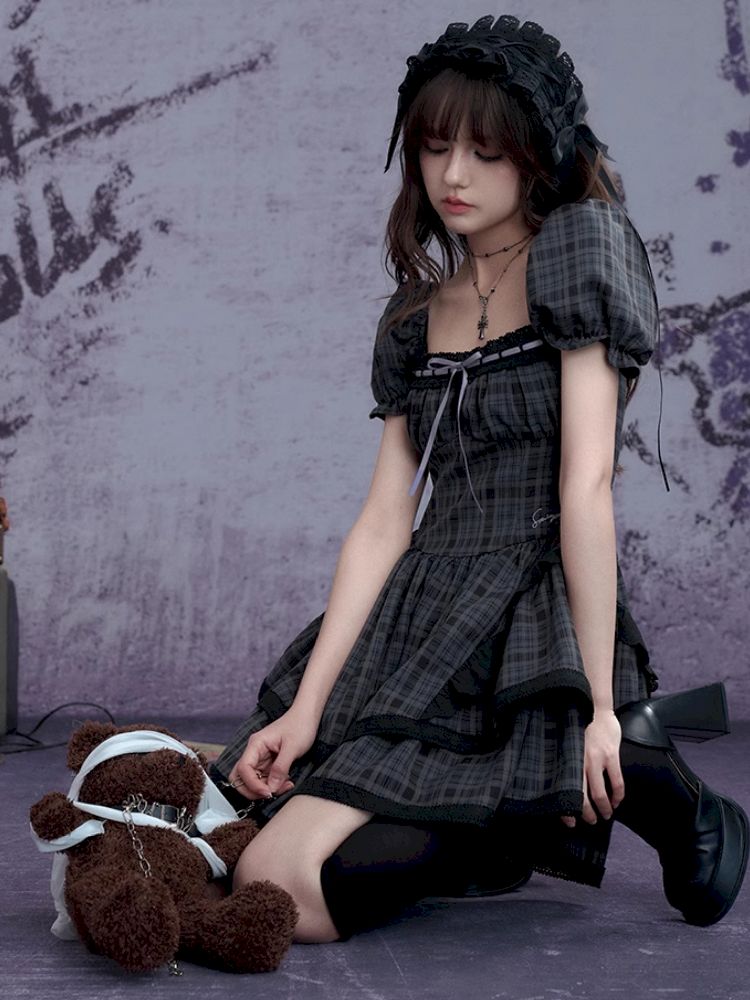 Bubble Sleeve Doll Sensation Cake Dress【s0000012083】