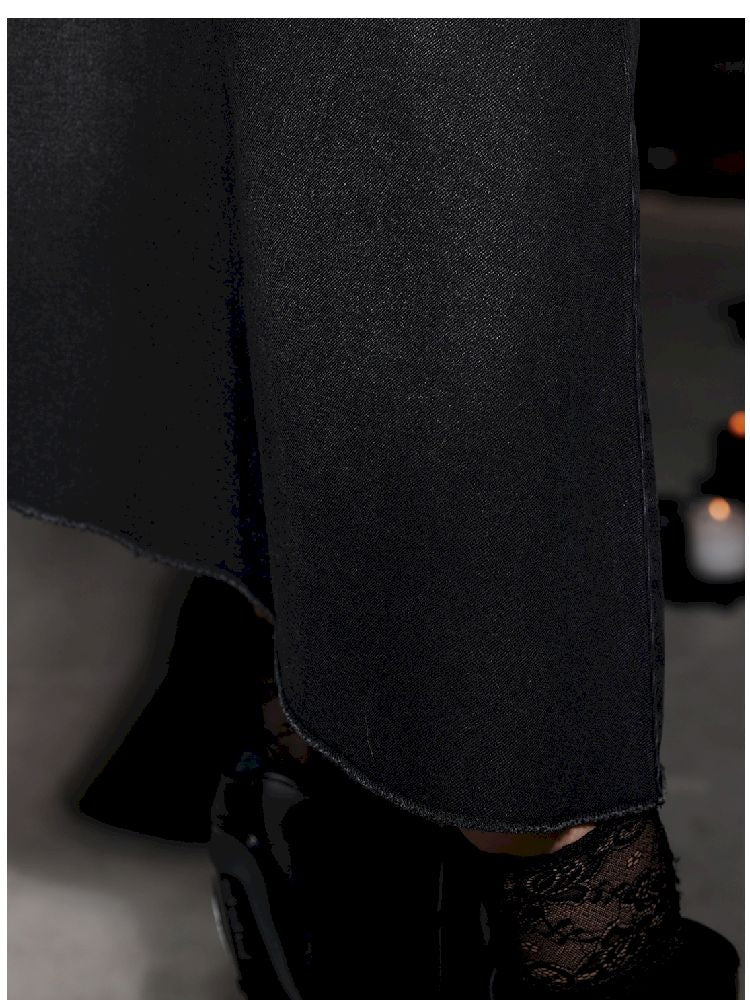 Elegant Cotton Slant Half Skirt【s0000005479】