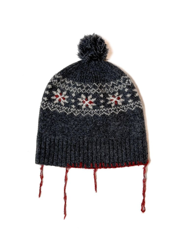 Snowflake pattern knitted hat【s0000005987】