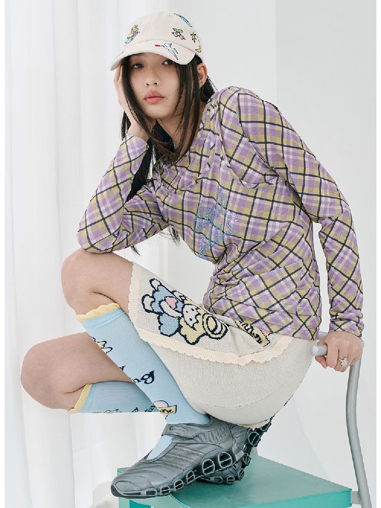 Angel Patterned Lace A-Line Skirt【s0000012009】