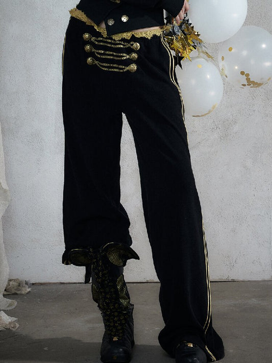 Embroidered Low-Rise Sweatpants【s0000018528】