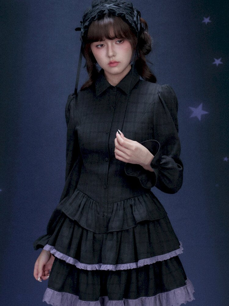 Astrology Magic Purple Cake Dress【s0000015446】