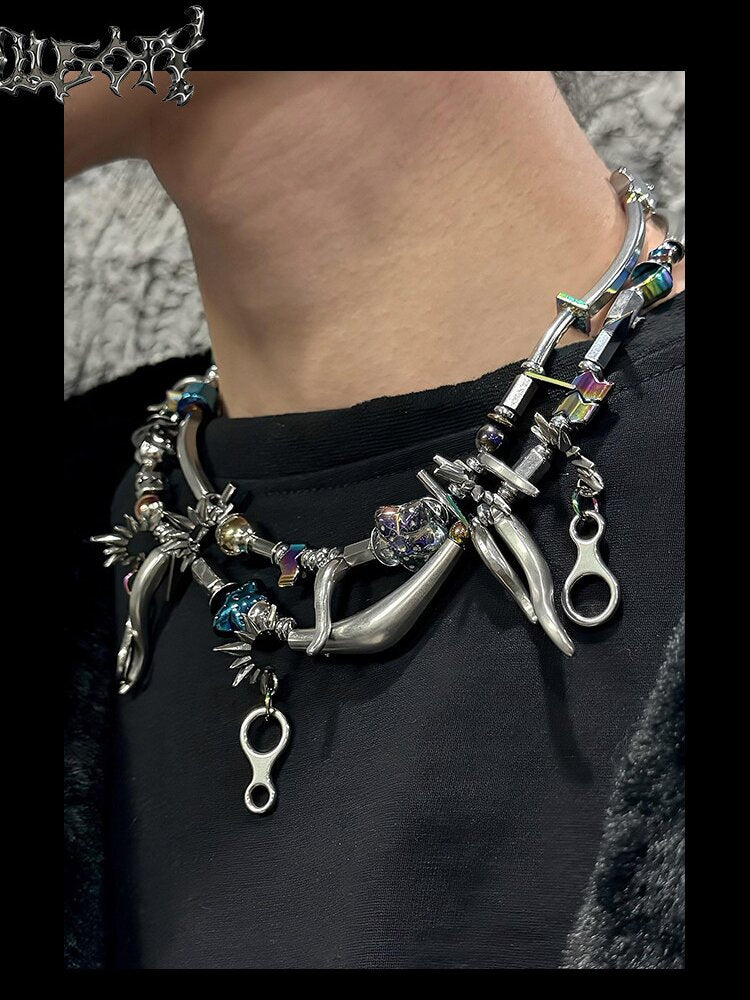 Futuristic Choker Clavicle Chain【s0000018882】