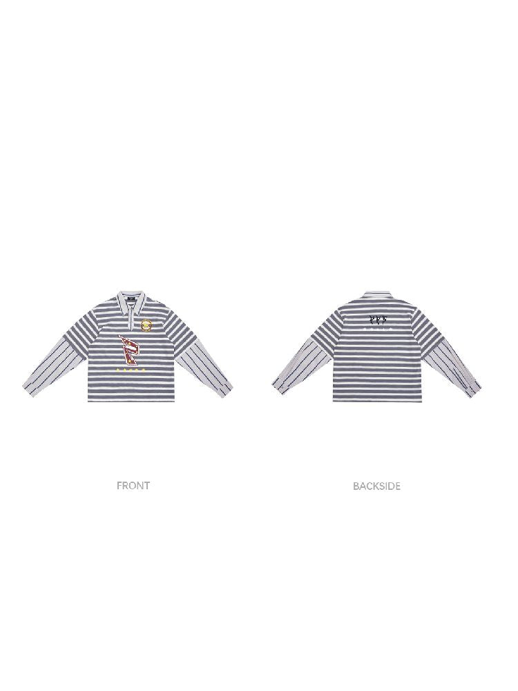 Polo Collar Long Sleeve T-shirt【s0000012088】