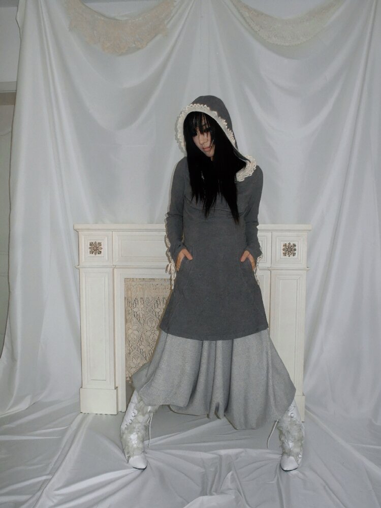 Mid-Century Lantern Buttoned Culottes【s0000017969】