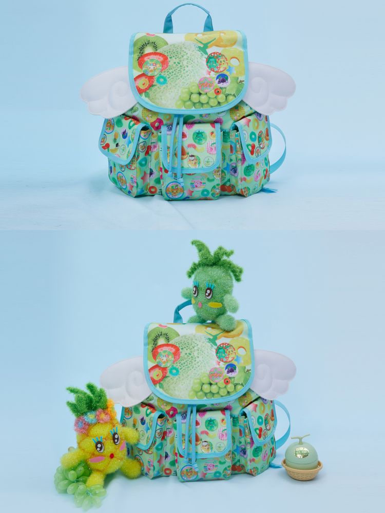 Fruit Print Cute Wings Backpack【s0000013162】