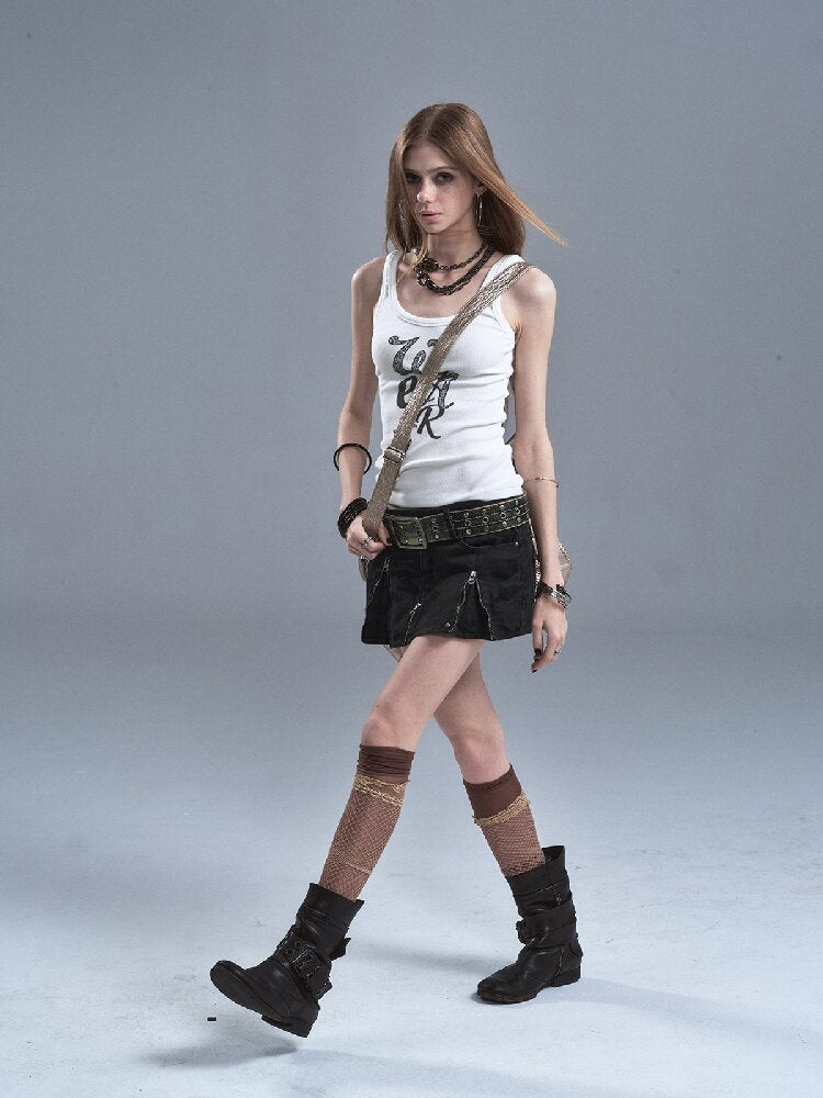 Leopard Print Pit Texture Vest【s0000016641】
