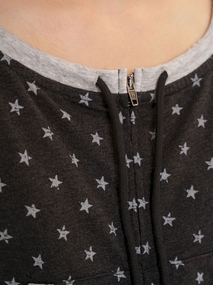 Double zipper one shoulder short sleeve t-shirt【s0000013430】