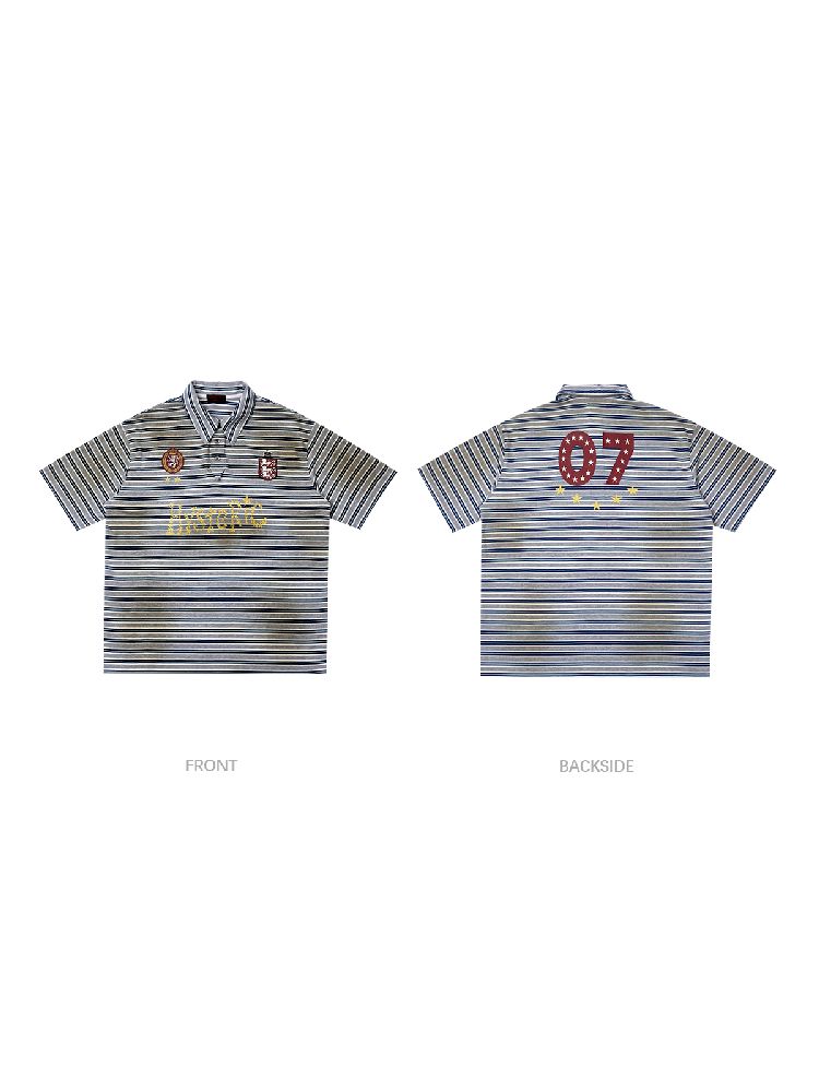 Resin Button POLO Collar T-shirt【s0000012096】